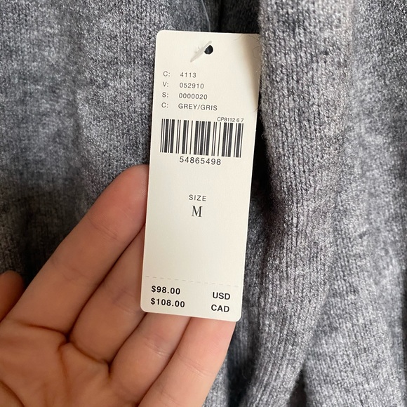 ❌SOLD❌ Grey Anthropologie Cowl Neck Sweater - Picture 5 of 7